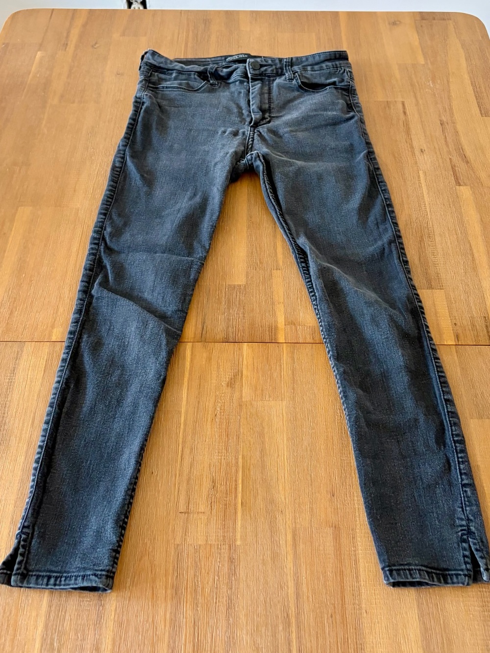 Abercrombie & Fitch Black Ankle High-Rise Jeans